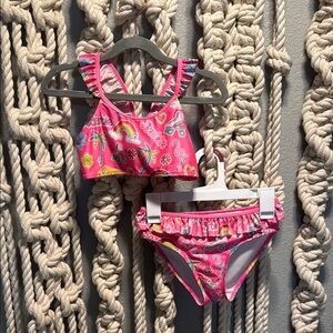 Mattel Barbie Pink Rainbow and Roller Skate Bikini Set